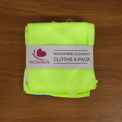 Multipurpose microfiber cleaning cloth being used for cleaning