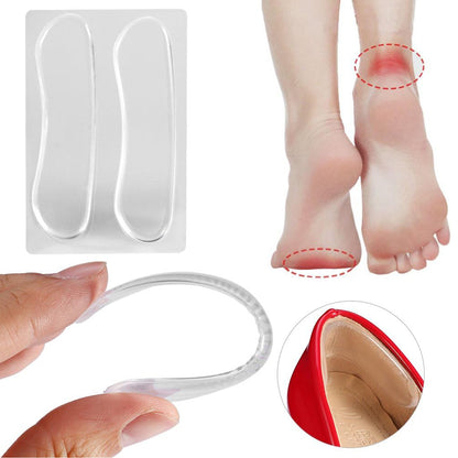 Fabric Sticky Shoe Back Heel Insoles Protector Liner