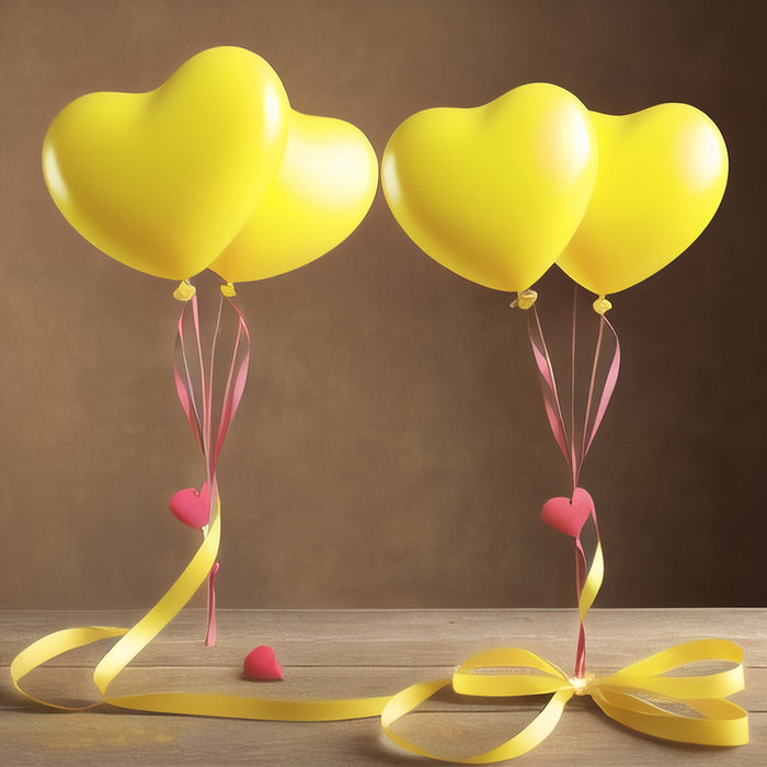 8891 Heart shaped balloons Kinds of Rainbow Party Latex Balloons for Birthday / Anniversary / Valentine's / Wedding / Engagement Party Decoration Multicolor (20 Pcs Set)