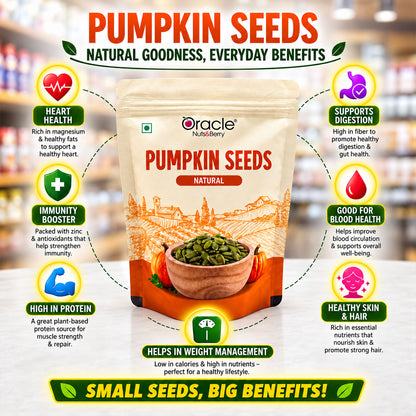Pumpkin Seeds Premium Pure Raw Natural Seeds Full of Protein Rich Goodness (250g)