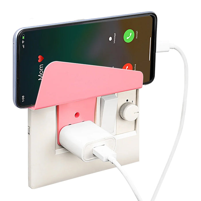 Plastic Secure Mobile Phone Charging Stand Holder (1 Pc / Mix Color)