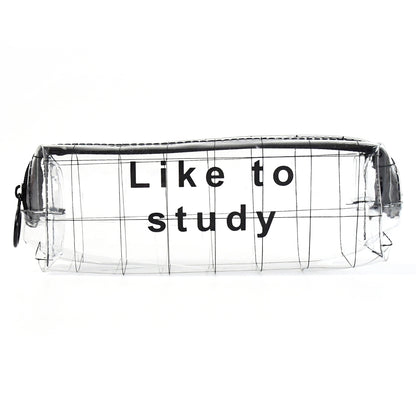 Transparent Pencil Pouch With Zipper (1 Pc)