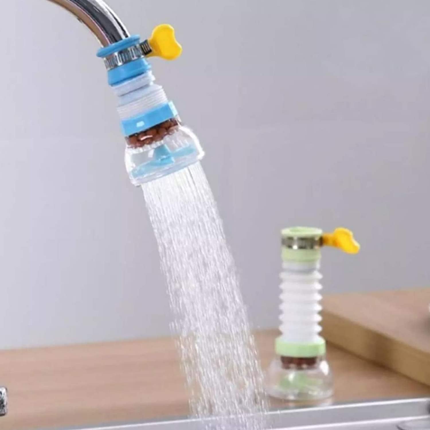 Premium Faucet Water Filter with Flexible Extension Pipe (1 Pc)