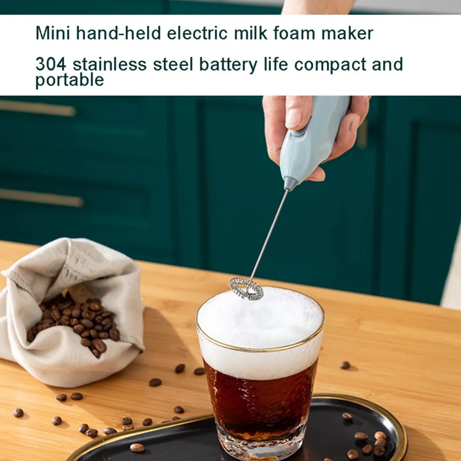 Handheld Mixing & Frothing Blender (1 Pc)