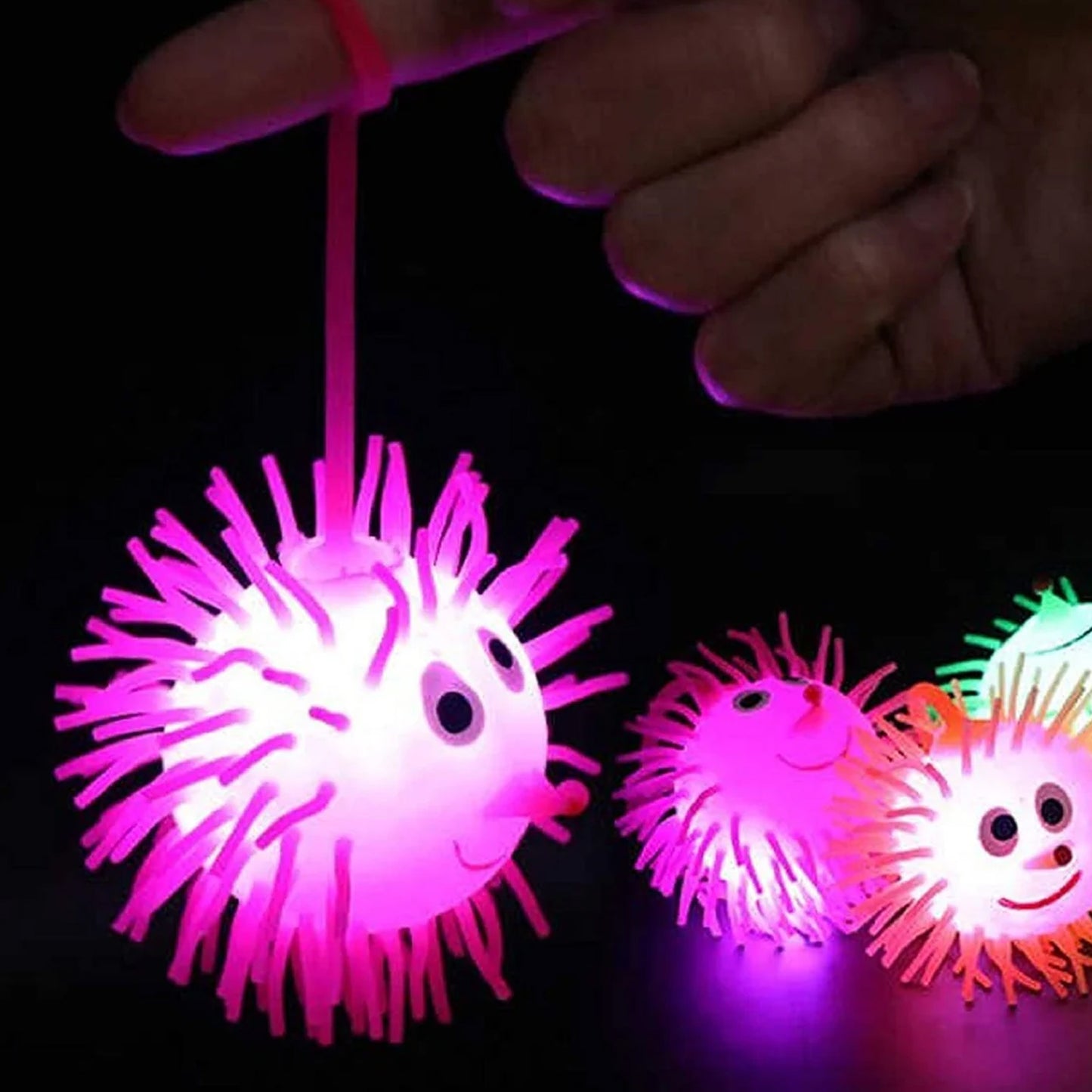 LED Spiky Puffer Ball Toy (1 Pc)