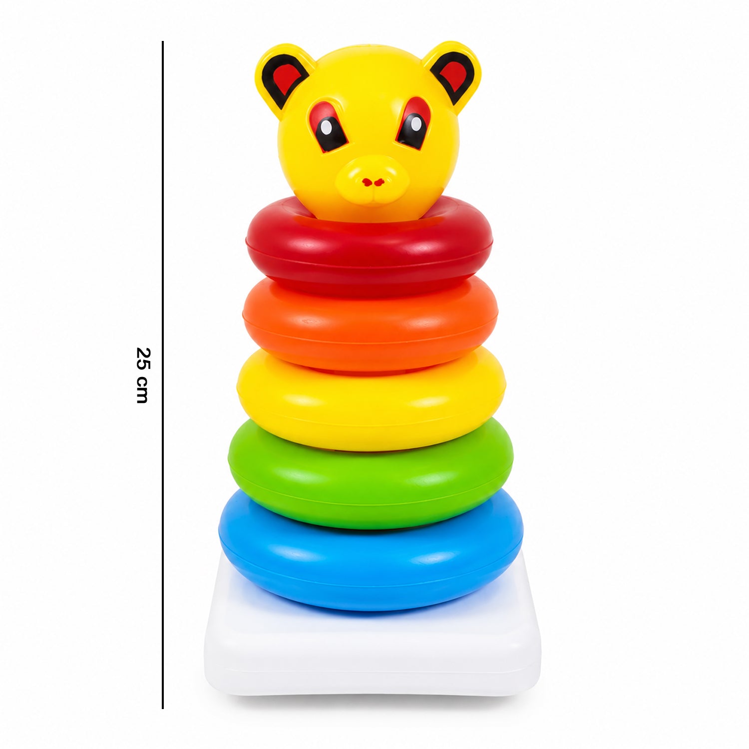 Five-piece jumbo stacking rings educational toy