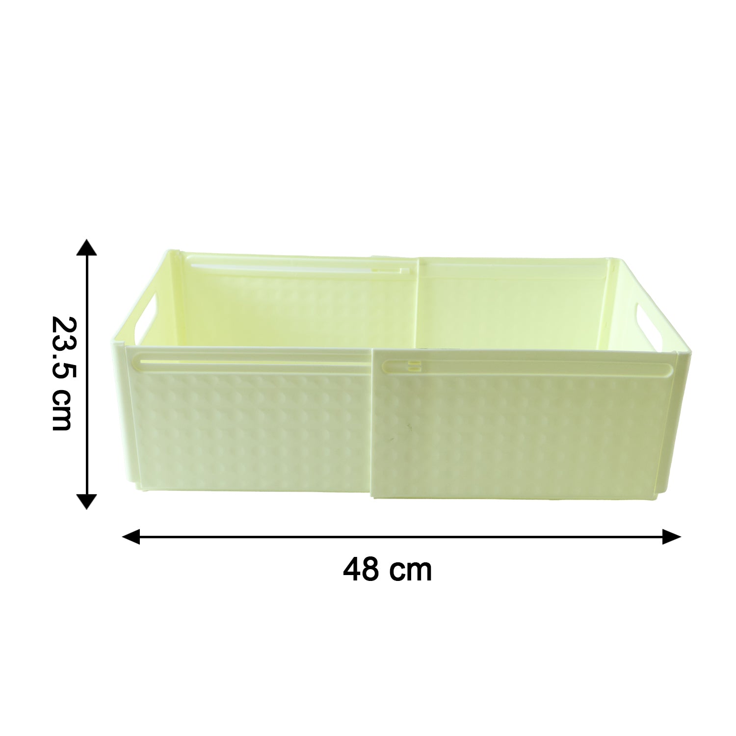 Foldable Storage Box Collapsible Organiser Crate 48x23.5 Cm (1 Pc)
