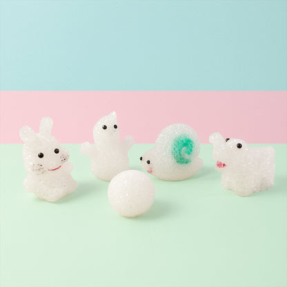 MULTI SHAPE SMALL LIGHT LAMPS LED SHAPE CRYSTAL NIGHT LIGHT LAMP (6 PC SET)