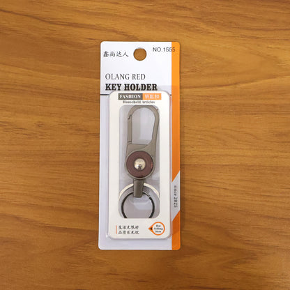 secure double ring keychain