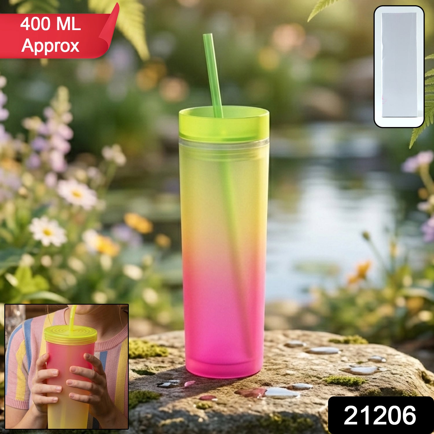 gradient tumbler cup