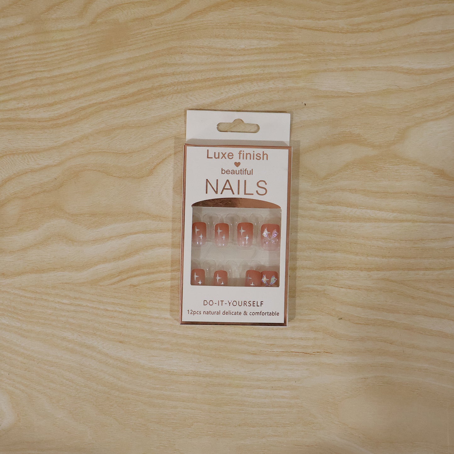 Artificial False Nail Set with Mix Design fake nails - (1 Set)