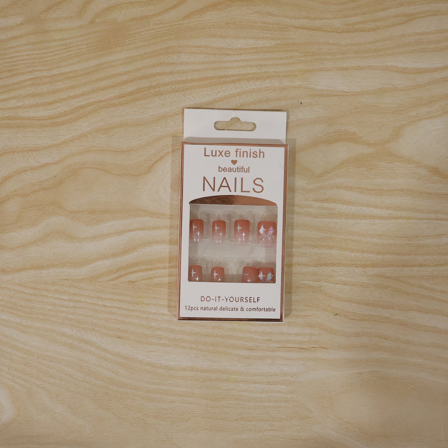 Artificial False Nail Set with Mix Design fake nails - (1 Set)