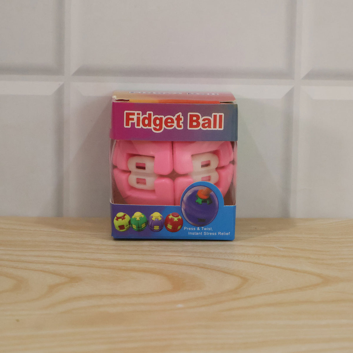 Details of transforming spinner flat ball toy.