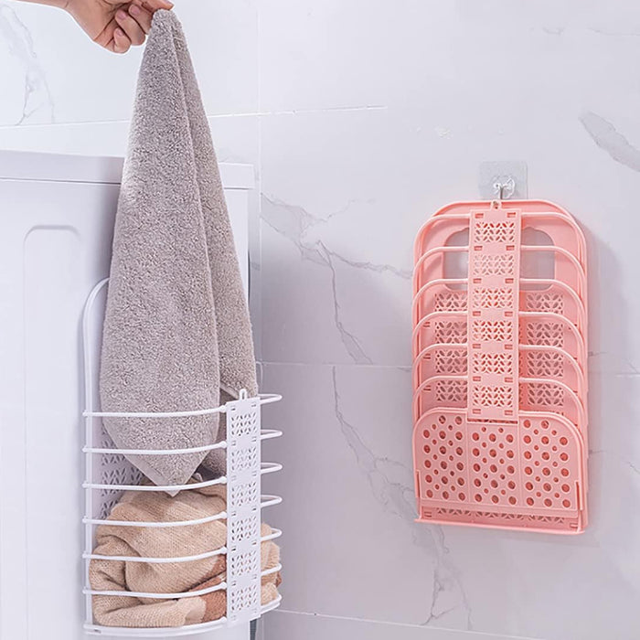 Laundry Basket Plastic Foldable Laundry Basket Wall Mounted Storage Basket  Bathroom Laundry Basket Dirty Clothes Storage Basket For Clothes Toy  Organizer