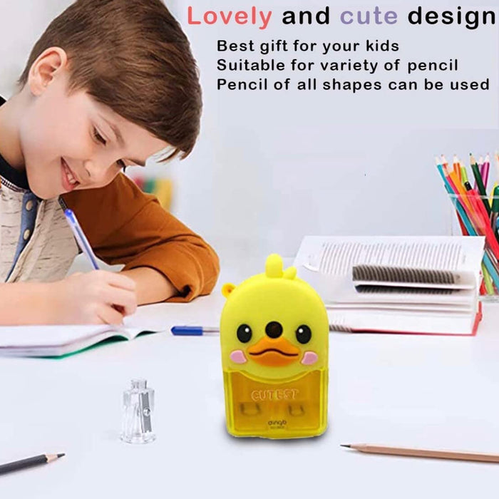 Plastic Cutest Duck Pencil Sharpener (1 Pc)