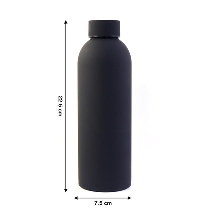 Customize Stainless Steel Double Wall Vacuum-Insulated Drink Water (Black / 500 ML Approx)