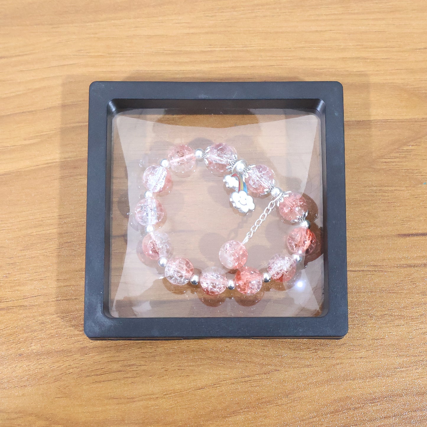 Elegant Crystal Beaded Charm Bracelet