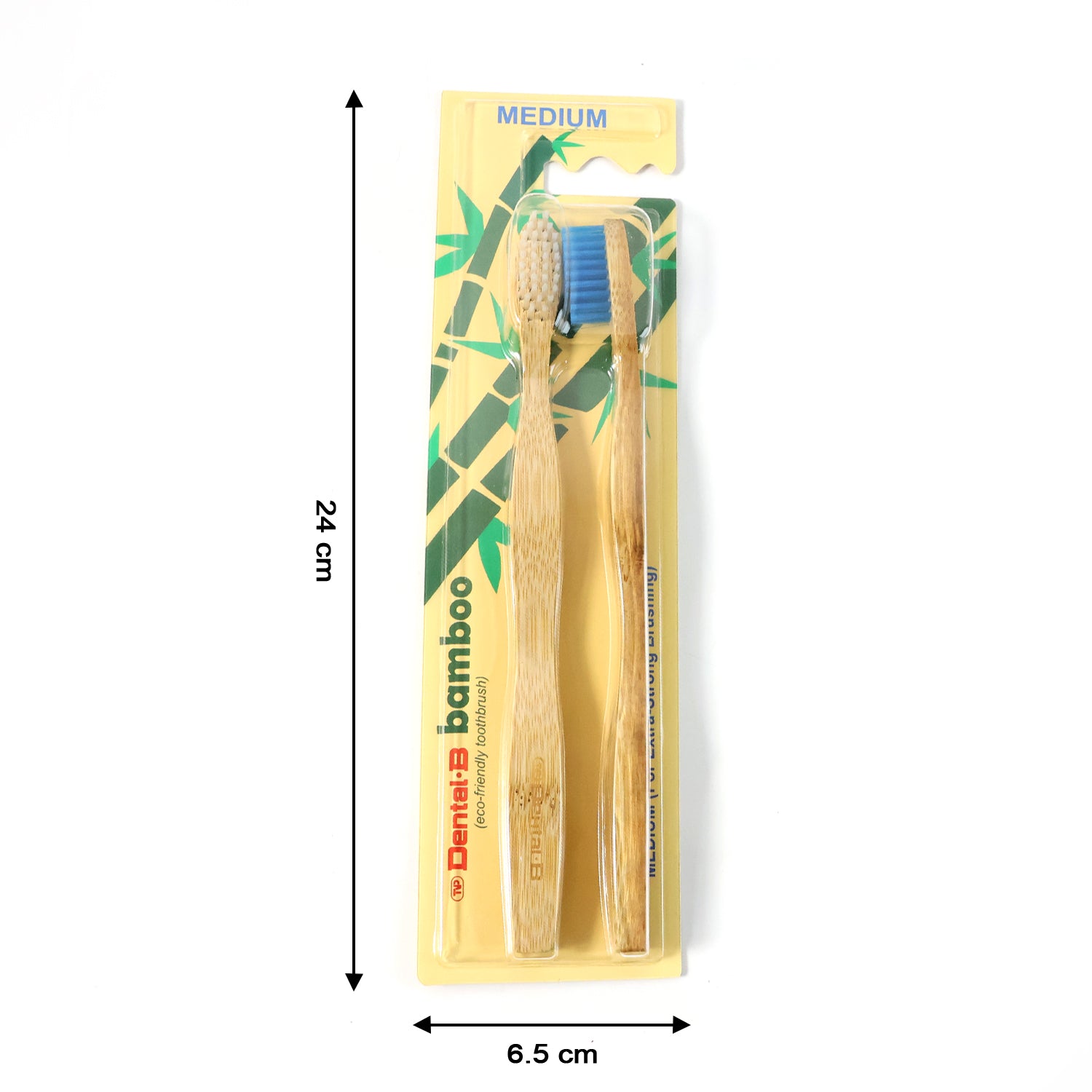 Eco-Friendly Bamboo Toothbrush Twin Pack (12 Packets × 24 Pieces)