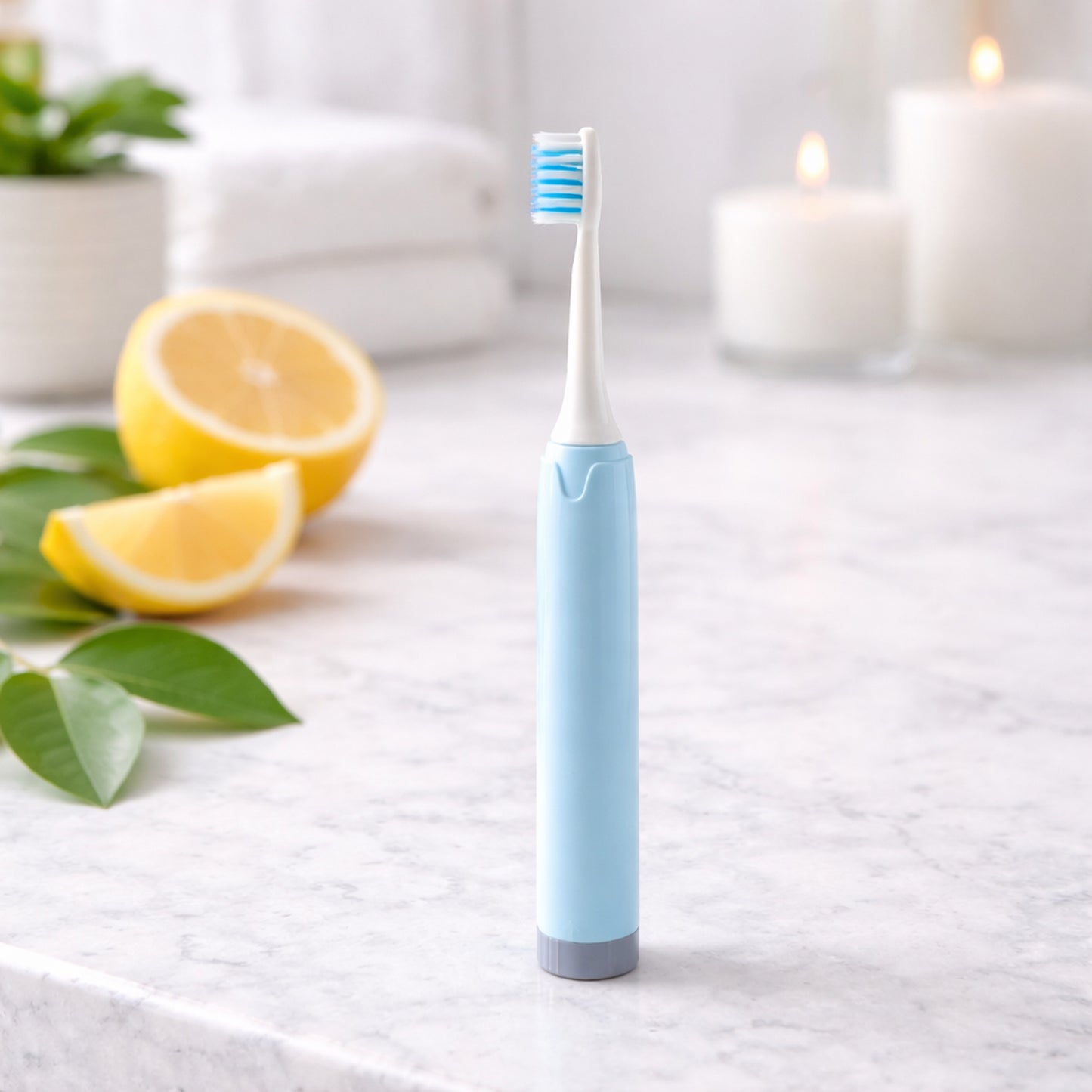 Electric Toothbrush With 4  Extra Head (1 Pc, Battery Included, Mix Color)