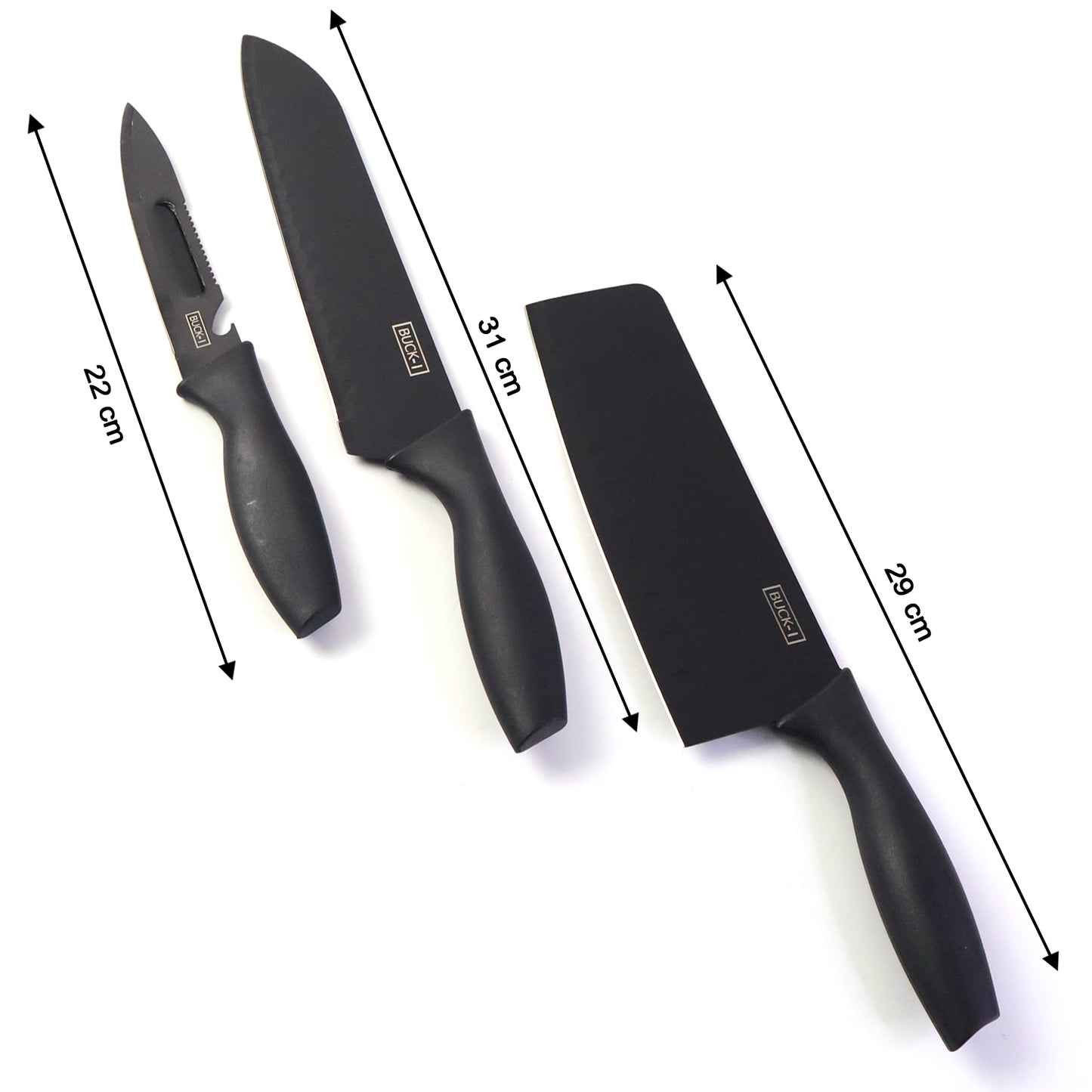 3-in-1 Professional Kitchen Knife Set (1 Set)
