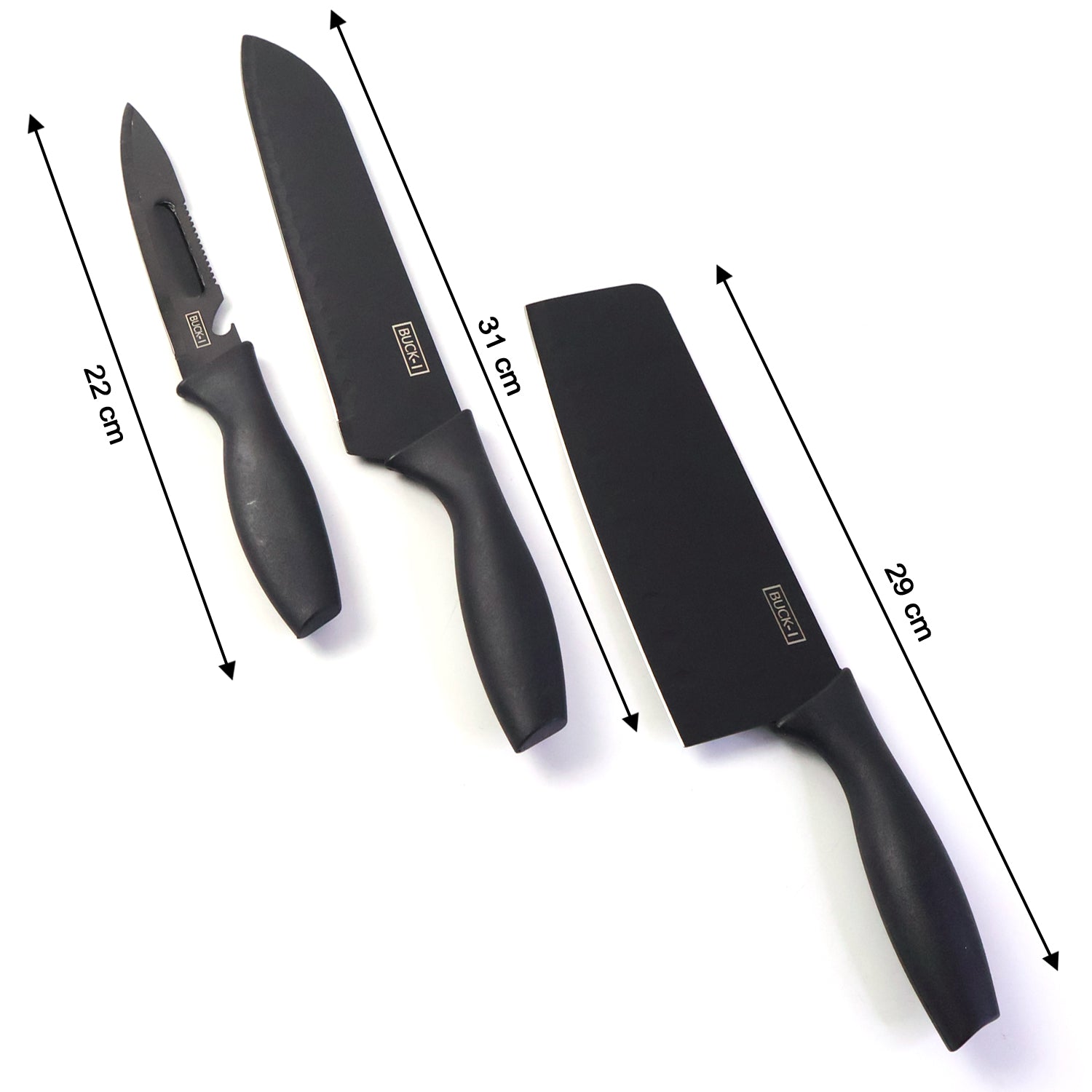3-in-1 Professional Kitchen Knife Set (1 Set)