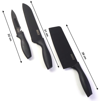 3-in-1 Professional Kitchen Knife Set (1 Set)