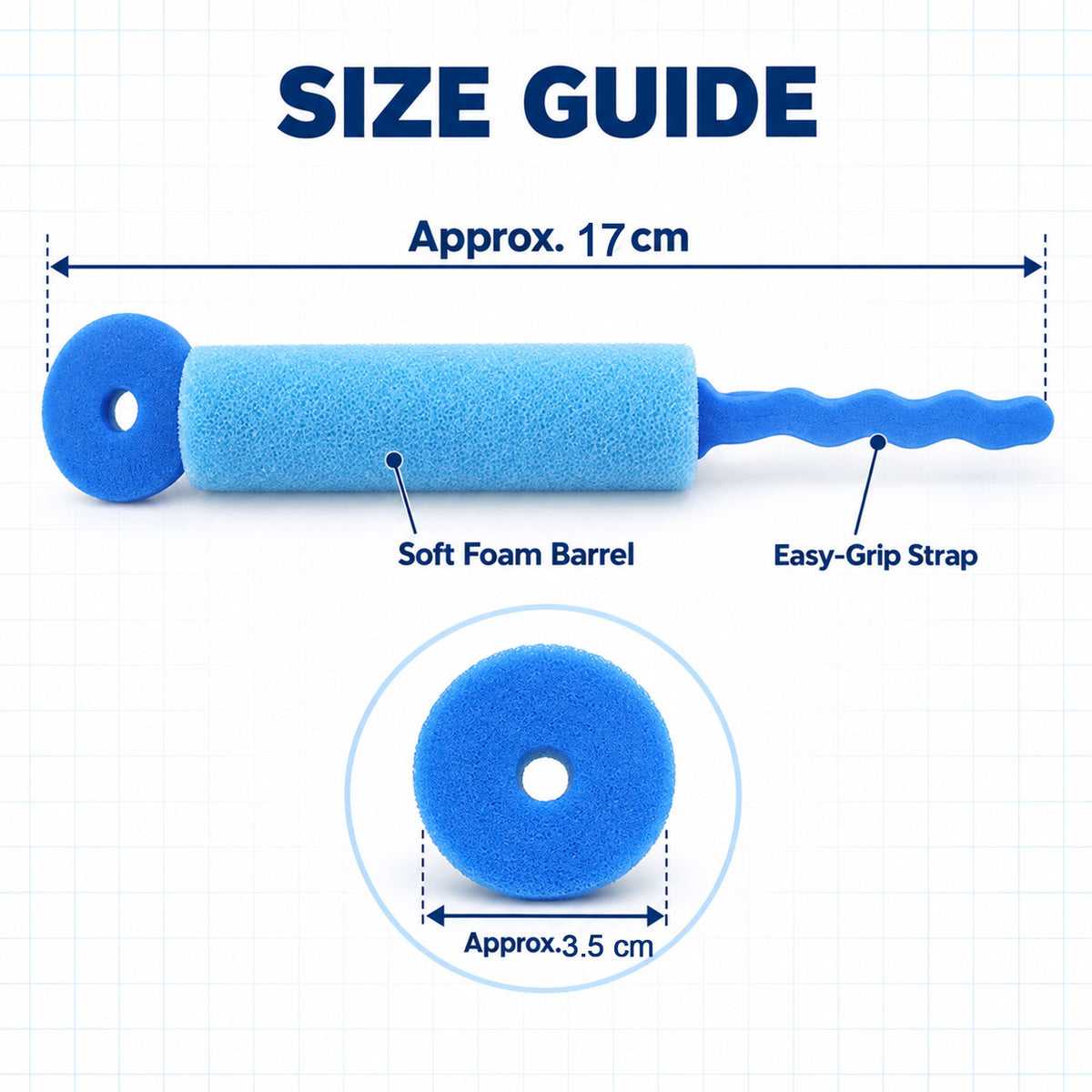 Heatless Foam Hair Rollers, Soft Bendable Hair Curlers Accessory (3 Pc Set)
