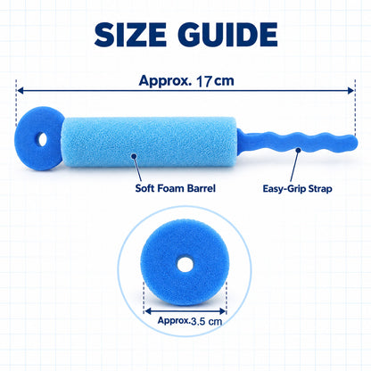 Heatless Foam Hair Rollers, Soft Bendable Hair Curlers Accessory (3 Pc Set)