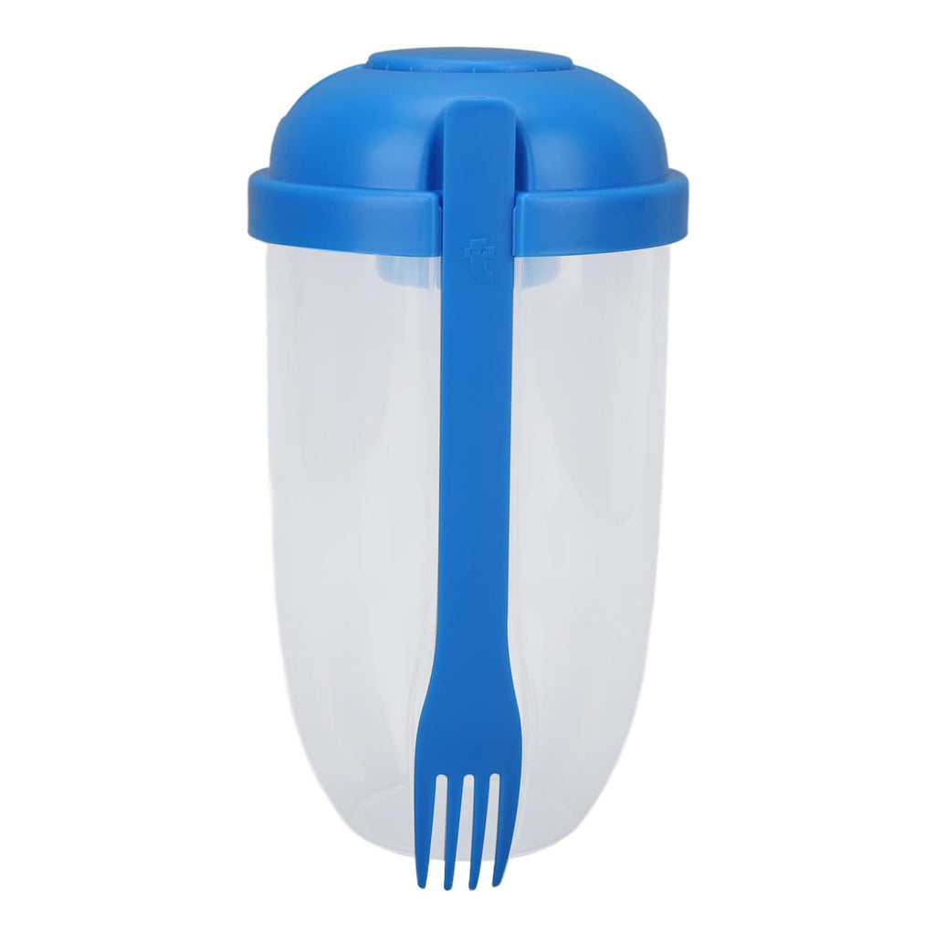 1pc Portable Plastic Salad Cup Set, Includes Cup, Lid, Fork, Salad Dressing  Container And Separate Compartment For Snacks, Perfect For Fresh Salad,  Fruits, And Vegetables. Ideal For Outdoor, Office Or On-the-go Meals