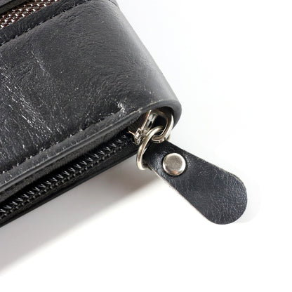 Compact Zip-Around Card Holder Wallet for Men & Women (1 Pc)