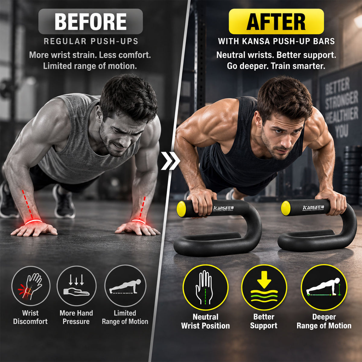 Push up stand workout comparison