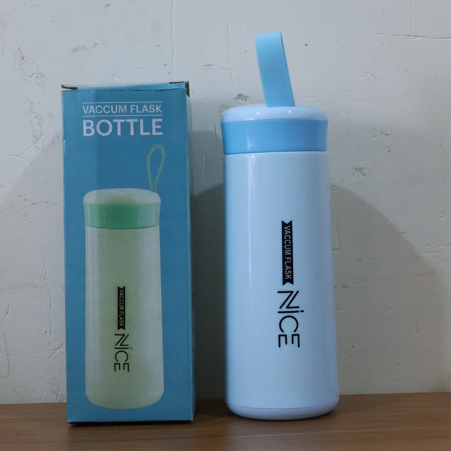 Water bottle 400ml leak proof, glass water bottle with daily water intake for gym and children, Nice Bottle (1 pc / Mix Color)