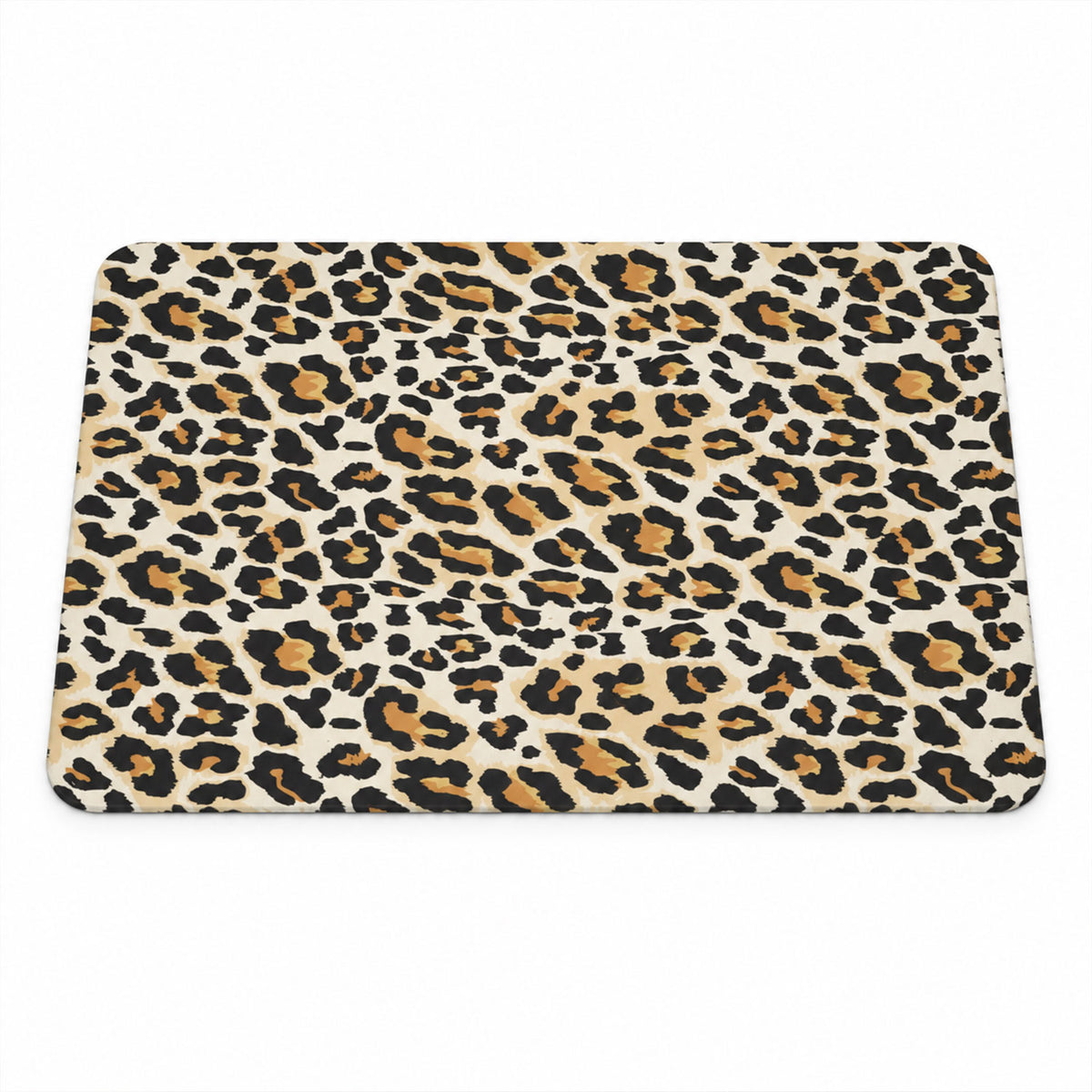 Absorbent Bathroom Mat, Leopard Print Quick Dry Bath Mat (1 Pc, 50x80 Cm)