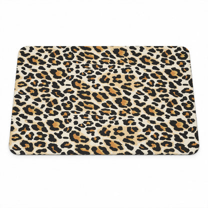 Absorbent Bathroom Mat, Leopard Print Quick Dry Bath Mat (1 Pc, 50x80 Cm)