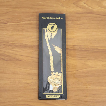 Royal Heritage Gold-Plated Bridal Necklace Set for Weddings