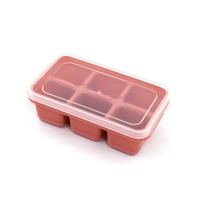 6 cavity Silicone Ice Tray used in all kinds of places like household kitchens for making ice from water and various things and all.