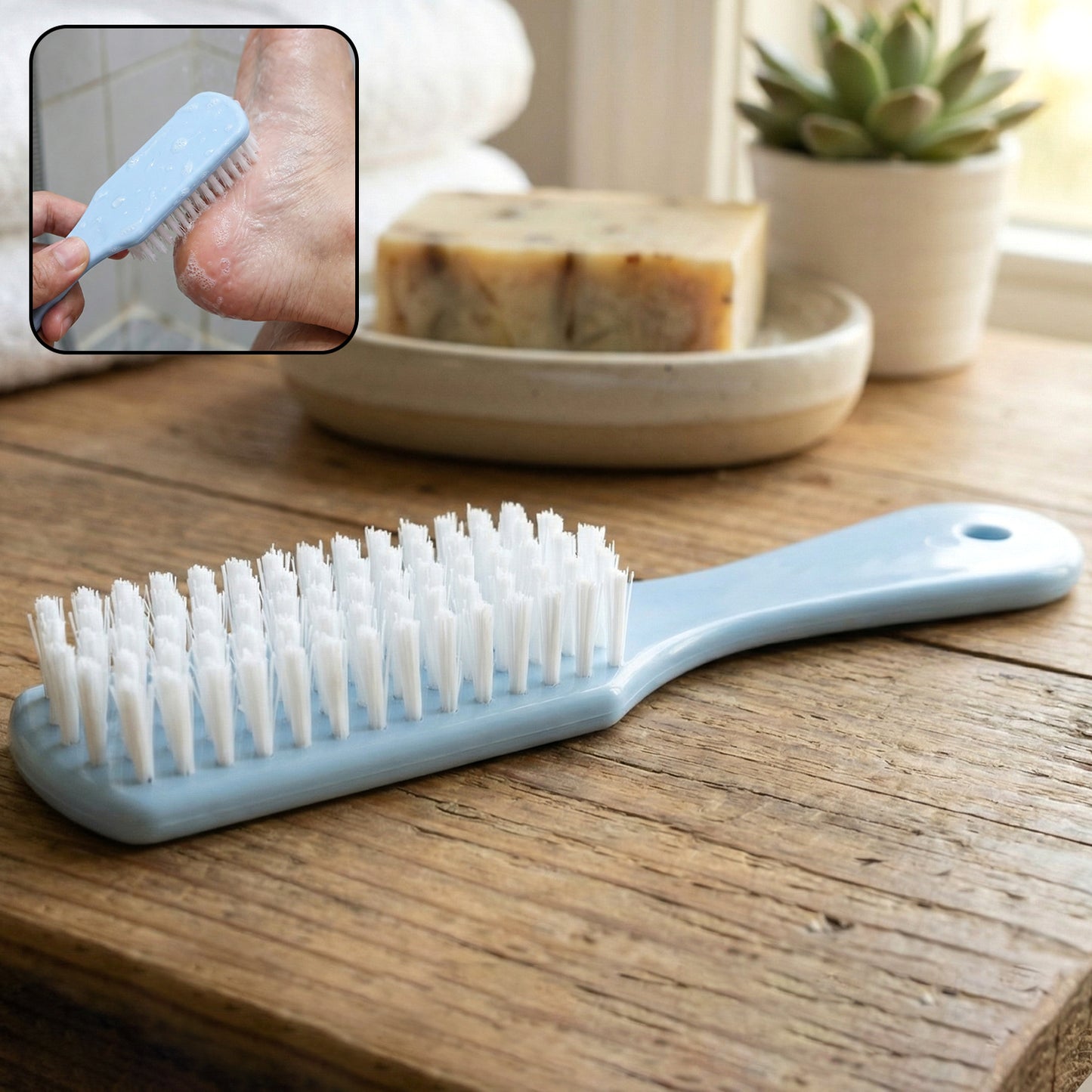 Manual Foot Scrub Cleaning Brush (1 Pc)