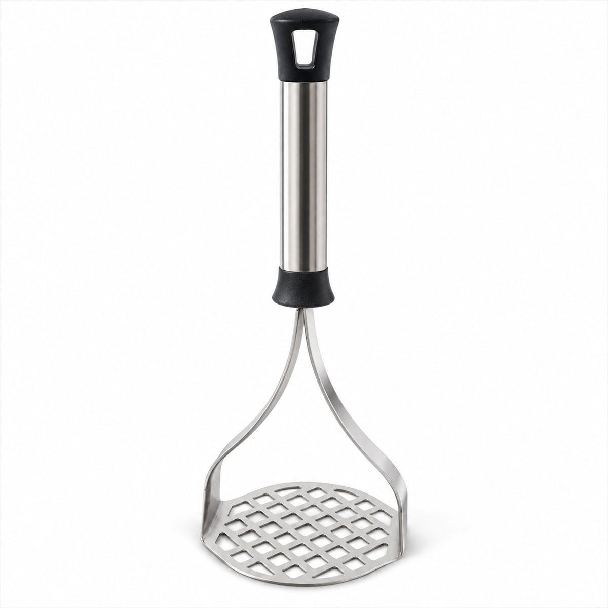 Apex Stainless Steel Potato Masher, Pav Bhaji Masher with Grip Handle (1 Pc)