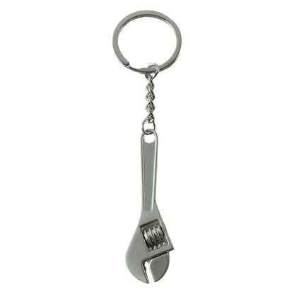 Mini Adjustable Wrench Keychain Metal Spanner Key Ring for Bag (1 Pc)
