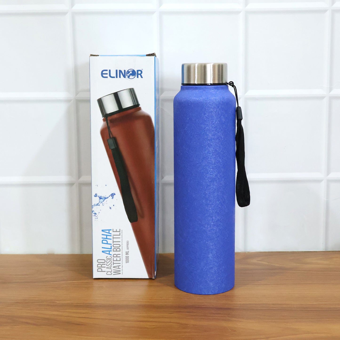 Classic Stainless Steel Water Bottle Blue Color (1000 ML, 1 Pc)