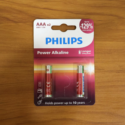 AAA Power Alkaline Batteries Longer Lasting Power (2 Pc Pack)