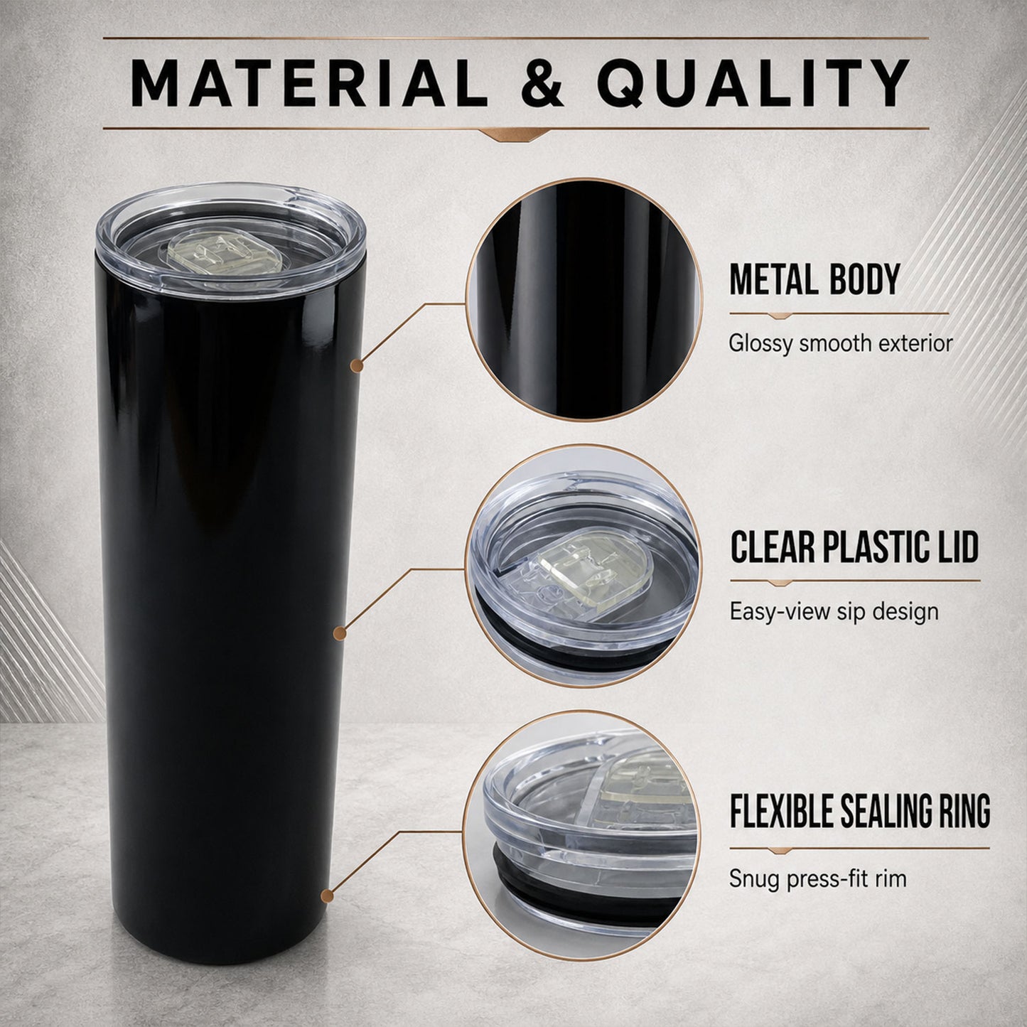 Stainless Steel Travel Mug – 600ml Lightweight & Durable