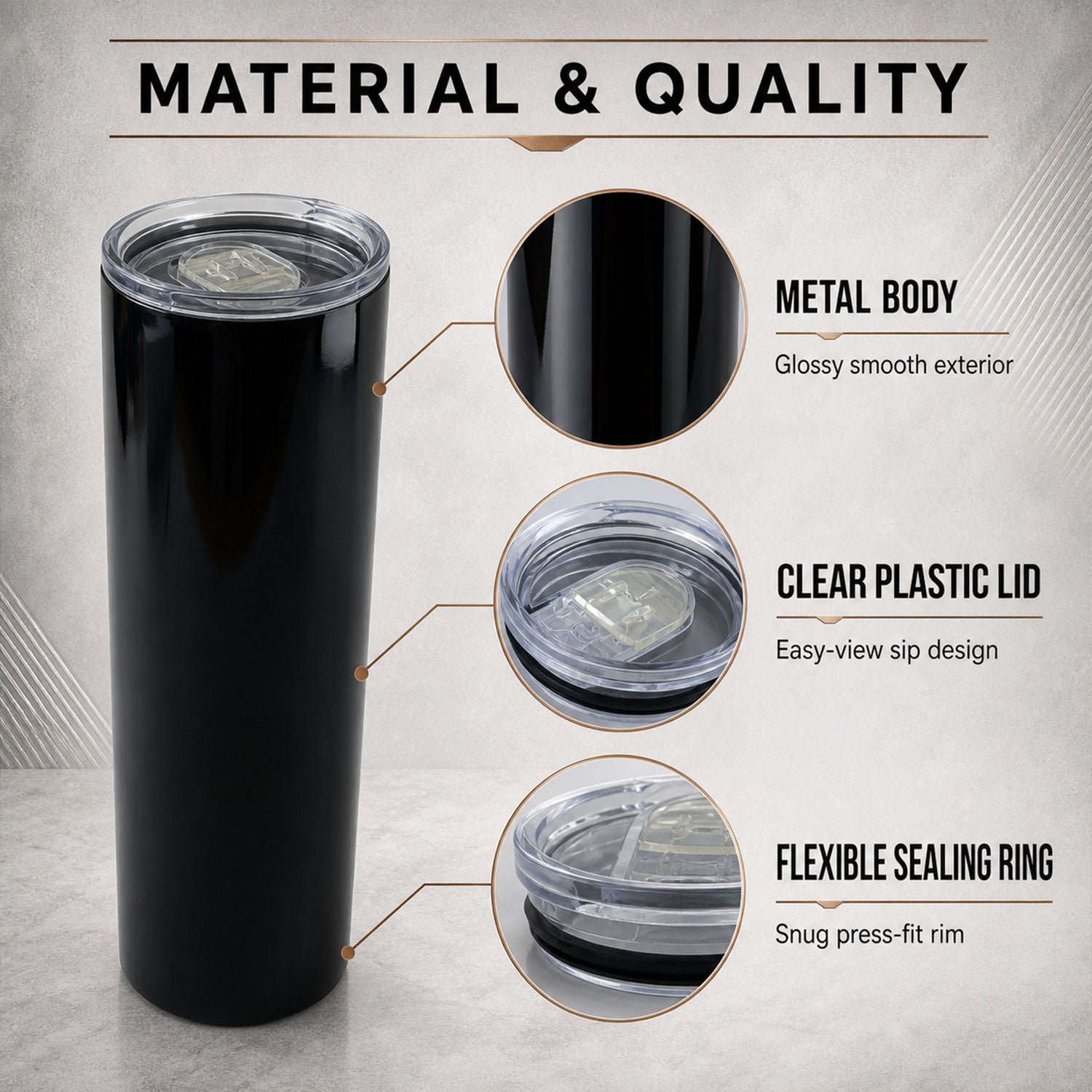 Stainless Steel Travel Mug – 600ml Lightweight & Durable