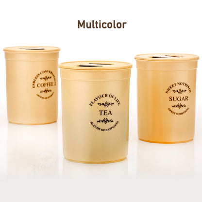 Airtight Containers – For Tea, Coffee, Sugar & More (3 Pcs Set)