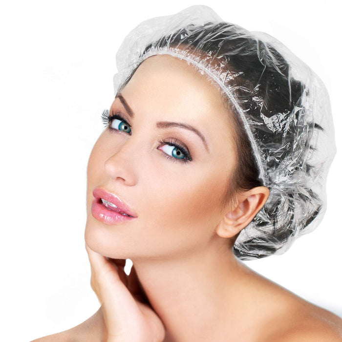 Disposable Shower Caps (300 Pc): Thick, Waterproof, Individually Wrapped - Hotel, Spa, Travel