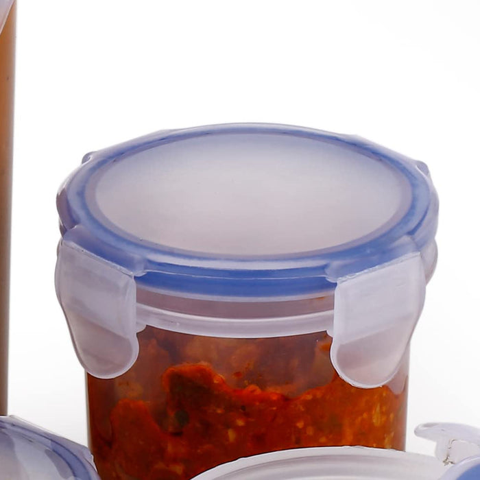 Plastic Liquid Round Airtight Food Storage Container with Leak Proof Locking Lid
