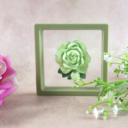 Elegant Rose Flower Car Air Freshener Clip for AC Vent with Perfume Bottle 10ML(1 Pc)