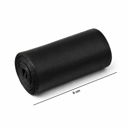 Pack of 50 durable garbage bags in roll format for hygienic waste management