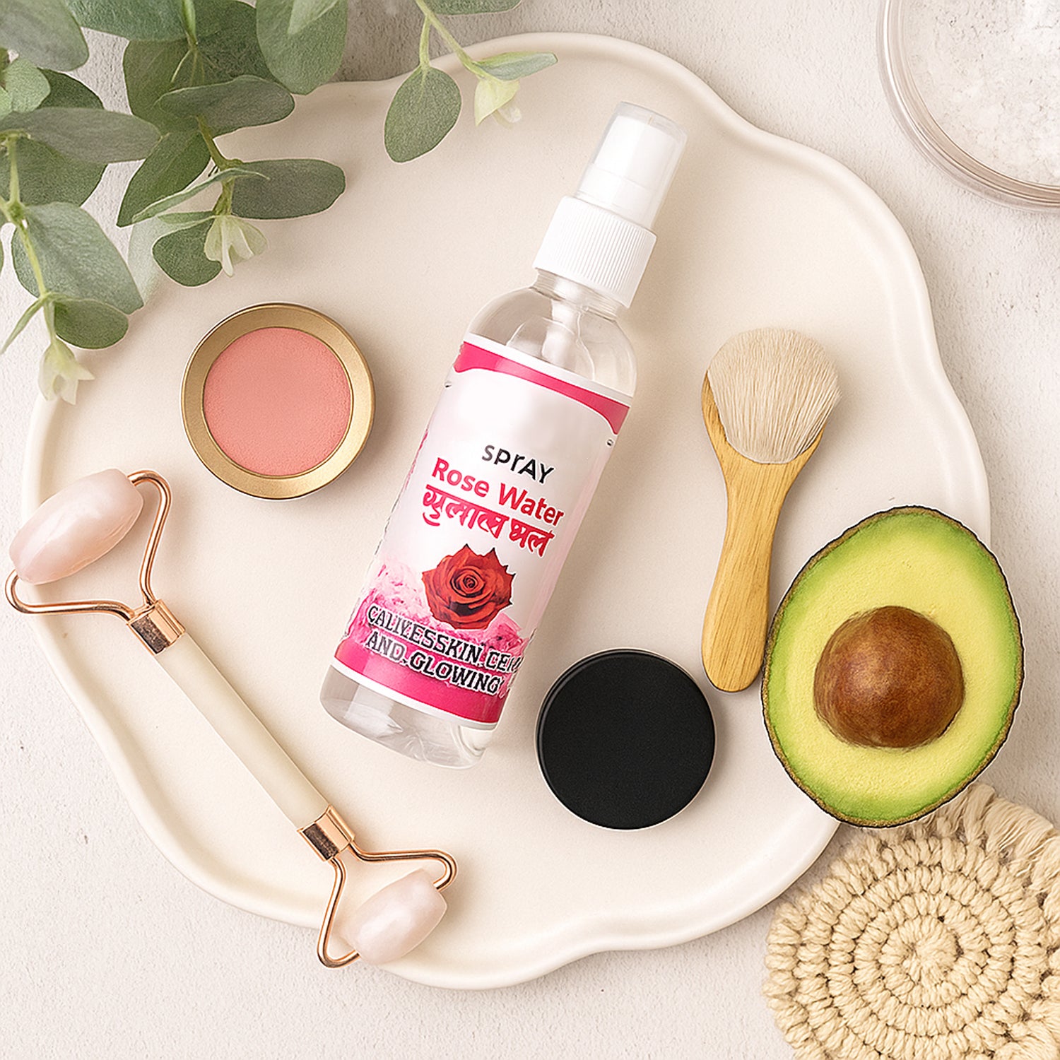 Rose Water Face Spray 100 ML Mist Bottle for Daily Face Care (1 Pc)