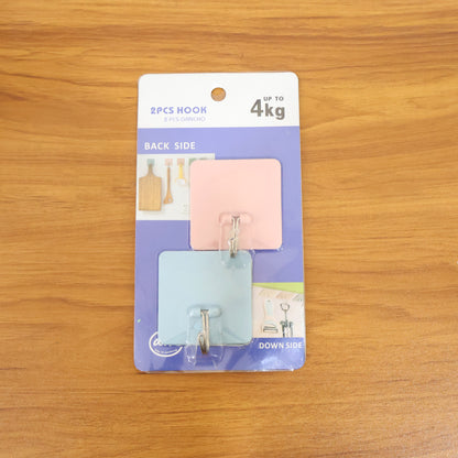 Self-Adhesive Wall-Mounted Utility Hooks (2 Pc)
